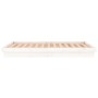 Estructura de cama con LED madera maciza blanca 140x200 cm de vidaXL, Camas y somieres - Ref: Foro24-832714, Precio: 261,74 €...