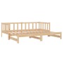 Removable sofa bed solid pine wood 2x(90x200) cm by vidaXL, Beds and slatted bases - Ref: Foro24-3083664, Price: 489,99 €, Di...