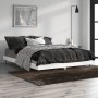 Estructura de cama madera de ingeniería blanco brillo 135x190cm de vidaXL, Camas y somieres - Ref: Foro24-832287, Precio: 123...