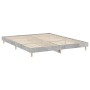 Estructura de cama madera de ingeniería gris hormigón 120x200cm de vidaXL, Camas y somieres - Ref: Foro24-832049, Precio: 99,...