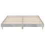 Estructura de cama madera de ingeniería gris hormigón 120x200cm de vidaXL, Camas y somieres - Ref: Foro24-832049, Precio: 99,...