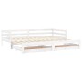 Removable sofa bed solid white pine wood 2x(90x200) cm by vidaXL, Beds and slatted bases - Ref: Foro24-3083695, Price: 260,73...