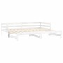 Removable sofa bed solid white pine wood 2x(90x200) cm by vidaXL, Beds and slatted bases - Ref: Foro24-3083695, Price: 260,73...