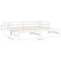 Removable sofa bed solid white pine wood 2x(90x200) cm by vidaXL, Beds and slatted bases - Ref: Foro24-3083695, Price: 260,73...