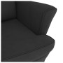 Sillón mecedora patas madera y taburete terciopelo negro de vidaXL, Mecedoras - Ref: Foro24-3121236, Precio: 263,83 €, Descue...