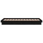 Estructura de cama con LED madera maciza negra 90x190 cm de vidaXL, Camas y somieres - Ref: Foro24-832747, Precio: 201,95 €, ...