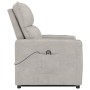 Sillón elevable de tela de microfibra gris claro de vidaXL, Sillones - Ref: Foro24-3143317, Precio: 370,15 €, Descuento: %