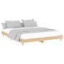 Sonoma oak engineered wood bed frame 200x200 cm by vidaXL, Beds and slatted bases - Ref: Foro24-832008, Price: 143,51 €, Disc...