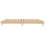 Estructura de cama madera de ingeniería roble Sonoma 200x200 cm de vidaXL, Camas y somieres - Ref: Foro24-832008, Precio: 150...