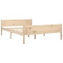 Solid pine wood bed frame 120x200 cm by vidaXL, Beds and slatted bases - Ref: Foro24-322098, Price: 99,75 €, Discount: %