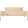 Solid pine wood bed frame 120x200 cm by vidaXL, Beds and slatted bases - Ref: Foro24-322098, Price: 99,75 €, Discount: %