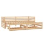 Sofá cama extraíble madera maciza de pino 2x(90x200) cm de vidaXL, Camas y somieres - Ref: Foro24-3083709, Precio: 208,24 €, ...