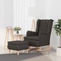 Sessel mit Schaukelbeinen und dunkelgrauem Stoffhocker von vidaXL, Sessel - Ref: Foro24-3121273, Preis: 271,34 €, Rabatt: %