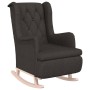 Armchair with rocking legs and dark gray fabric stool by vidaXL, Armchairs - Ref: Foro24-3121273, Price: 272,31 €, Discount: %