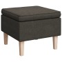 Armchair with rocking legs and dark gray fabric stool by vidaXL, Armchairs - Ref: Foro24-3121273, Price: 272,31 €, Discount: %