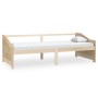 3-seater sofa bed in solid pine wood 90x200 cm by vidaXL, Beds and slatted bases - Ref: Foro24-322164, Price: 80,99 €, Discou...