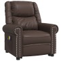 Glossy brown synthetic leather lifting massage chair by vidaXL, Armchairs - Ref: Foro24-3143412, Price: 414,11 €, Discount: %