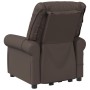 Glossy brown synthetic leather lifting massage chair by vidaXL, Armchairs - Ref: Foro24-3143412, Price: 414,11 €, Discount: %