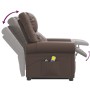 Glossy brown synthetic leather lifting massage chair by vidaXL, Armchairs - Ref: Foro24-3143412, Price: 414,11 €, Discount: %