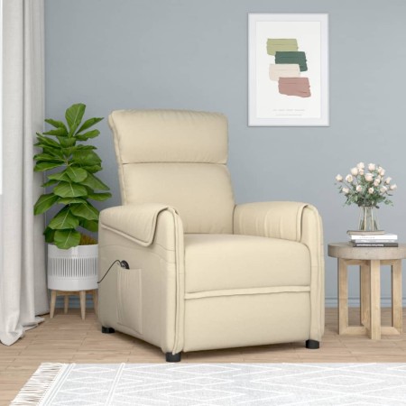 Cream Fabric Electric Recliner by vidaXL, Armchairs - Ref: Foro24-3143352, Price: 215,99 €, Discount: %