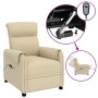 Cream Fabric Electric Recliner by vidaXL, Armchairs - Ref: Foro24-3143352, Price: 215,99 €, Discount: %