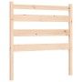 Bed frame with solid wood headboard 90x200 cm by vidaXL, Beds and slatted bases - Ref: Foro24-3192021, Price: 90,39 €, Discou...