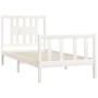 White pine wood bed frame with headboard 90x200 cm by vidaXL, Beds and slatted bases - Ref: Foro24-3188152, Price: 103,46 €, ...