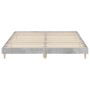 Estructura de cama madera de ingeniería gris hormigón 200x200cm de vidaXL, Camas y somieres - Ref: Foro24-832009, Precio: 113...