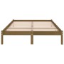 Estructura cama madera maciza marrón miel Super King 180x200 cm de vidaXL, Camas y somieres - Ref: Foro24-810035, Precio: 134...