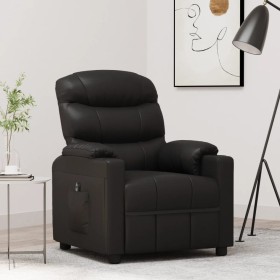 Sillón reclinable eléctrico de cuero sintético negro de vidaXL, Sillones - Ref: Foro24-3143477, Precio: 284,99 €, Descuento: %