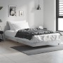 Estructura de cama madera de ingeniería gris hormigón 100x200cm de vidaXL, Camas y somieres - Ref: Foro24-832161, Precio: 92,...