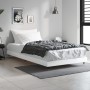 Glossy white engineered wood bed frame 90x190 cm by vidaXL, Beds and slatted bases - Ref: Foro24-832199, Price: 97,99 €, Disc...