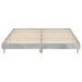 Estructura de cama madera de ingeniería gris hormigón 150x200cm de vidaXL, Camas y somieres - Ref: Foro24-832033, Precio: 121...