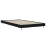 Black engineered wood bed frame 90x200 cm by vidaXL, Beds and slatted bases - Ref: Foro24-832166, Price: 93,38 €, Discount: %