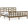 Estructura de cama cabecero madera maciza marrón miel 180x200cm de vidaXL, Camas y somieres - Ref: Foro24-3191989, Precio: 18...