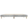 Estructura de cama madera de ingeniería gris hormigón 135x190cm de vidaXL, Camas y somieres - Ref: Foro24-832081, Precio: 120...