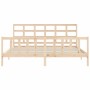 Estructura de cama con cabecero madera maciza 180x200 cm de vidaXL, Camas y somieres - Ref: Foro24-3192116, Precio: 160,31 €,...