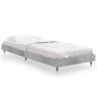 Estructura de cama madera de ingeniería gris hormigón 75x190 cm de vidaXL, Camas y somieres - Ref: Foro24-832209, Precio: 84,...