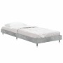 Estructura de cama madera de ingeniería gris hormigón 75x190 cm de vidaXL, Camas y somieres - Ref: Foro24-832209, Precio: 84,...