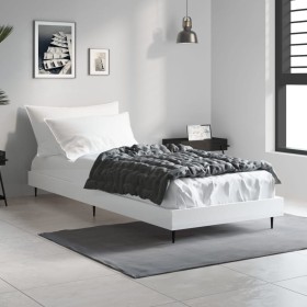 Estructura de cama madera de ingeniería blanca 75x190 cm de vidaXL, Camas y somieres - Ref: Foro24-832309, Precio: 73,29 €, D...