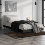 Black engineered wood bed frame 100x200 cm by vidaXL, Beds and slatted bases - Ref: Foro24-832262, Price: 85,26 €, Discount: %