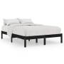 Estructura de cama madera maciza negro Supe King 180x200 cm de vidaXL, Camas y somieres - Ref: Foro24-810036, Precio: 147,75 ...