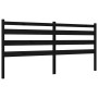 Bed frame with black solid wood headboard 200x200 cm by vidaXL, Beds and slatted bases - Ref: Foro24-3192060, Price: 196,71 €...