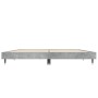 Estructura de cama madera de ingeniería gris hormigón 135x190cm de vidaXL, Camas y somieres - Ref: Foro24-832185, Precio: 115...