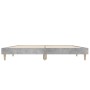 Estructura de cama madera de ingeniería gris hormigón 140x190cm de vidaXL, Camas y somieres - Ref: Foro24-832073, Precio: 95,...