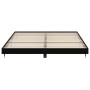 Black engineered wood bed frame 200x200 cm by vidaXL, Beds and slatted bases - Ref: Foro24-832110, Price: 147,58 €, Discount: %