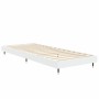 White engineered wood bed frame 75x190 cm by vidaXL, Beds and slatted bases - Ref: Foro24-832205, Price: 86,85 €, Discount: %