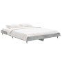 Estructura de cama madera de ingeniería gris hormigón 140x190cm de vidaXL, Camas y somieres - Ref: Foro24-832177, Precio: 126...