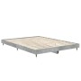 Estructura de cama madera de ingeniería gris hormigón 140x190cm de vidaXL, Camas y somieres - Ref: Foro24-832177, Precio: 126...