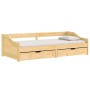 Sofá cama con 2 cajones madera maciza pino IRUN 90x200cm de vidaXL, Camas y somieres - Ref: Foro24-3185209, Precio: 228,71 €,...